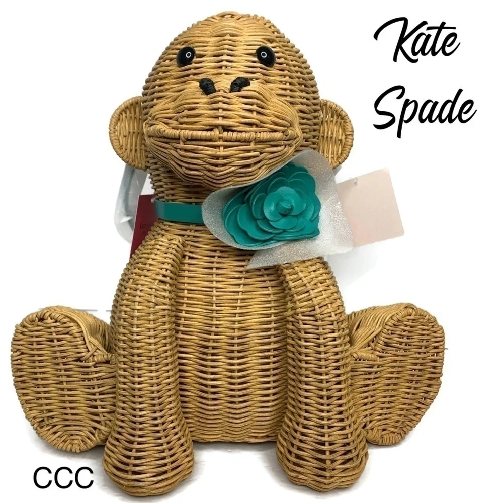 Kate Spade Monkey 🐒 Wicker Novelty Rare Bag